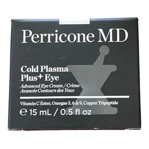 🎁New Perricone MD Skincare Cold Plasma Plus & Eye Advance Eye Cream 0.5 fl oz